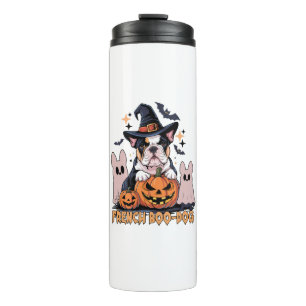French Boo Dog Cute Frenchie Halloween Ghost Dog T Thermal Tumbler