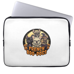 French Boo-Dogs Halloween French Bulldog Design_1 Laptop Sleeve