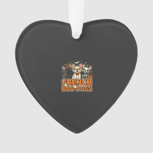 French Boo Dogs Halloween French Bulldog Design_1 Ornament