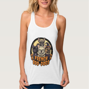 French Boo-Dogs Halloween French Bulldog Design_1 Singlet