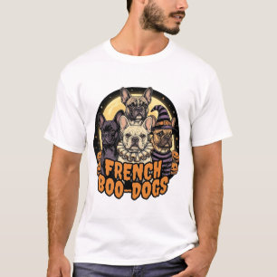 French Boo-Dogs Halloween French Bulldog Design_1 T-Shirt
