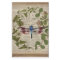 french botanical leaves modern vintage dragonfly