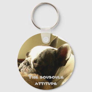 French Bouledogue attitude Key Ring