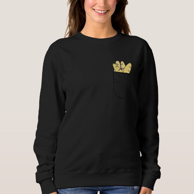 French Bread  Baguette Baker Cool Bakery Idea Sweatshirt (Front)