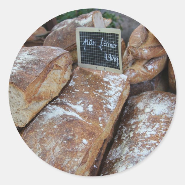 French bread by ProvenceProvence Classic Round Sticker (Front)