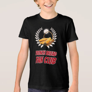 French Bread Fan Club Funny Foodie Humour Tri-Blend Shirt