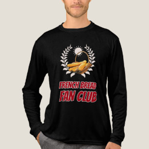 French Bread Fan Club Funny Foodie Humour Tri-Blend Shirt