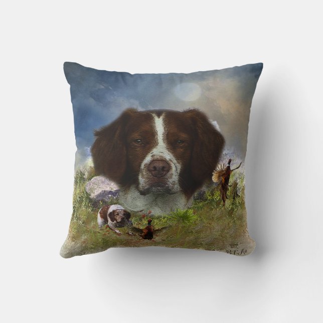 French Brittany , Art   Cushion (Back)