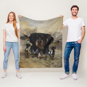 French Brittany , Art Fleece Blanket