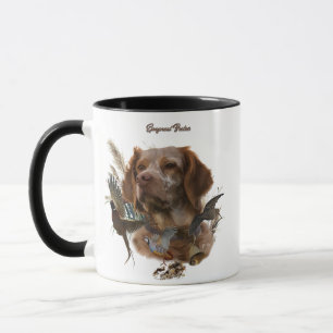 French Brittany, Bird Hunting Art  Mug