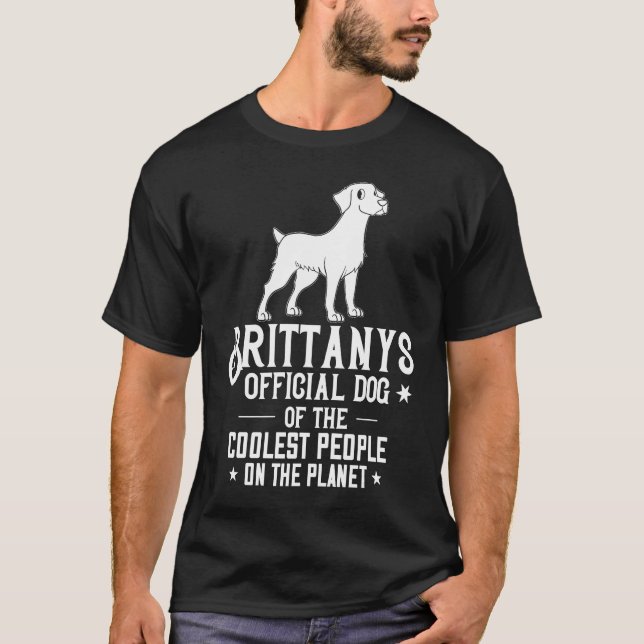 French Brittany Spaniel Puppies Owner Lover T-Shirt (Front)
