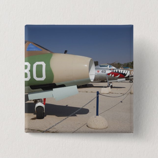 French-built Mystere fighter 15 Cm Square Badge (Front)