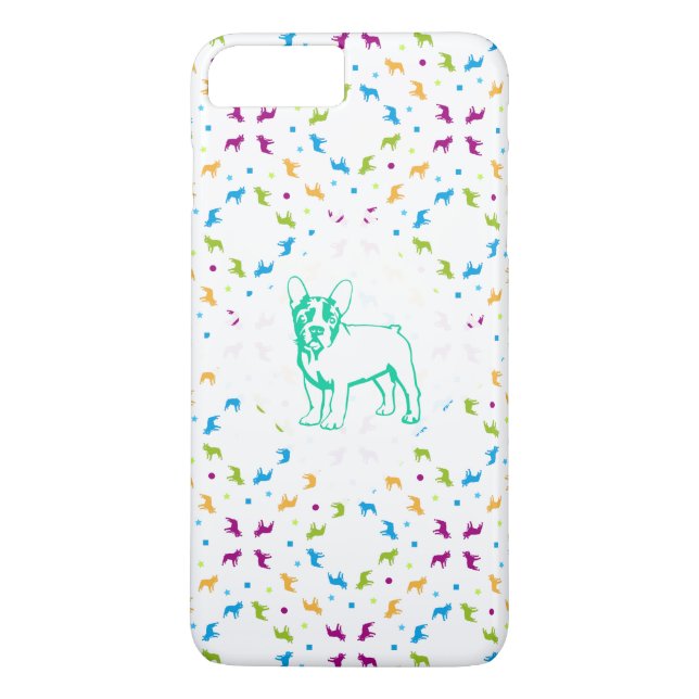 French Buldogs pattern Primavera Case-Mate iPhone Case (Back)