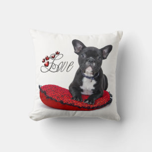 French Bull Dog - Frenchie - Love Cushion