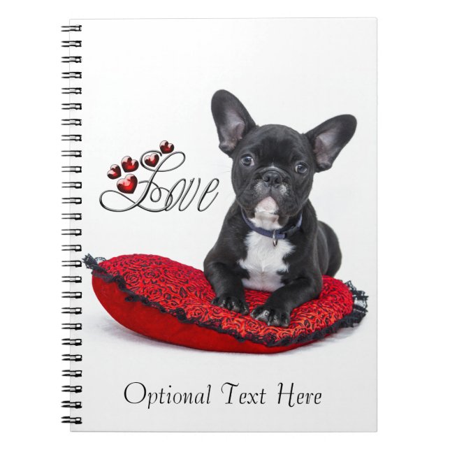 French Bull Dog - Frenchie - Love Notebook (Front)