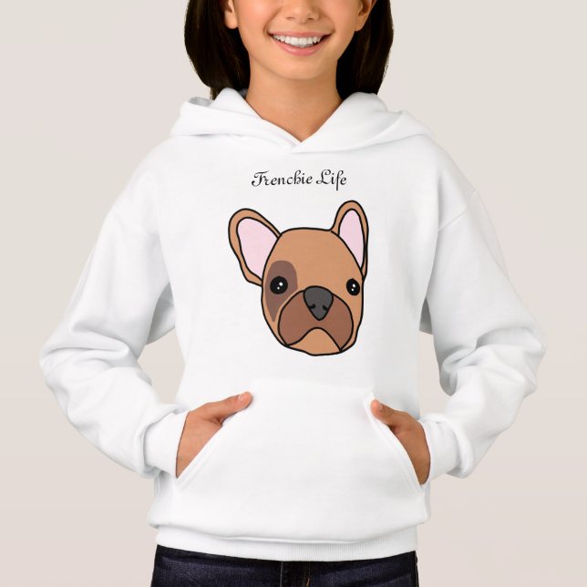 french bull dog hoodie (Front)
