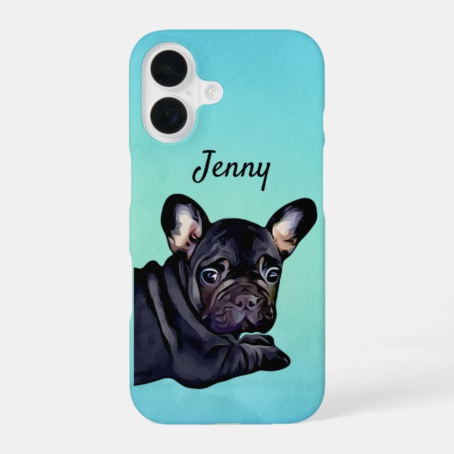 French Bull Dog iPhone  16 Case (Back)
