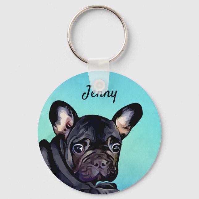 French Bull Dog Key Chain (Front)