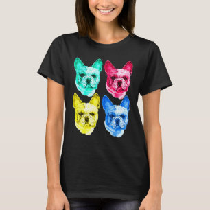 French Bull Dog Pop Popart T-Shirt