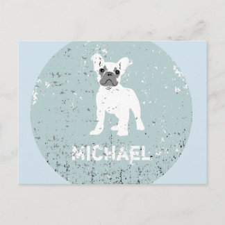 French Bull Dog Postcard