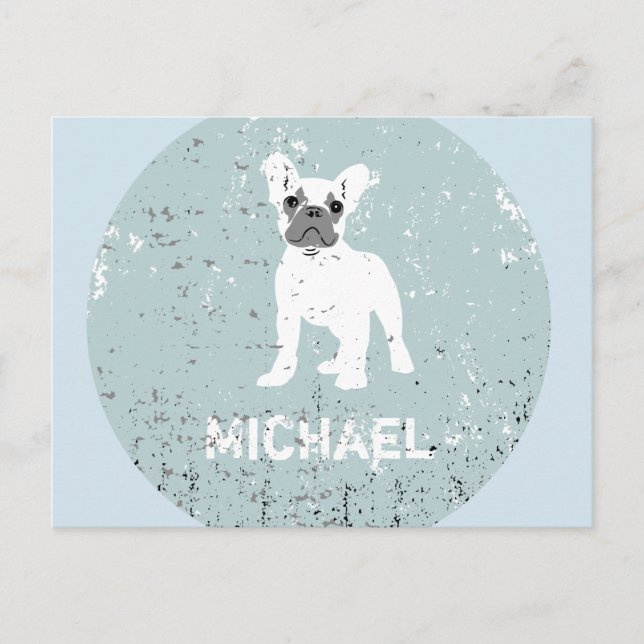French Bull Dog Postcard (Front)