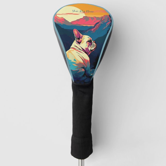 French Bulldog 005 - Bruno Pokopen Golf Head Cover (Front)