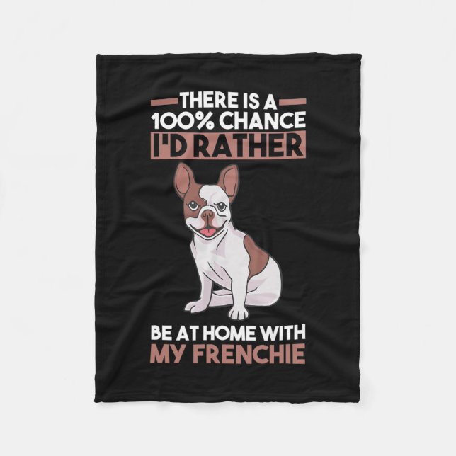 French Bulldog 1  Fleece Blanket (Front)