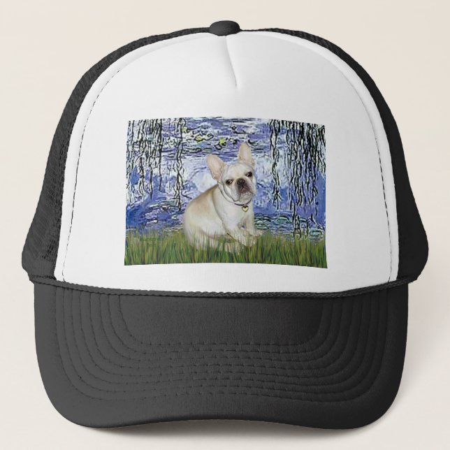 French Bulldog 3 - Lilies 6 Trucker Hat (Front)