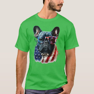 French Bulldog 4th of July 4 T-Shirt