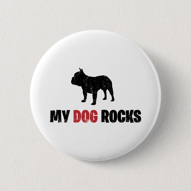 French Bulldog 6 Cm Round Badge (Front)