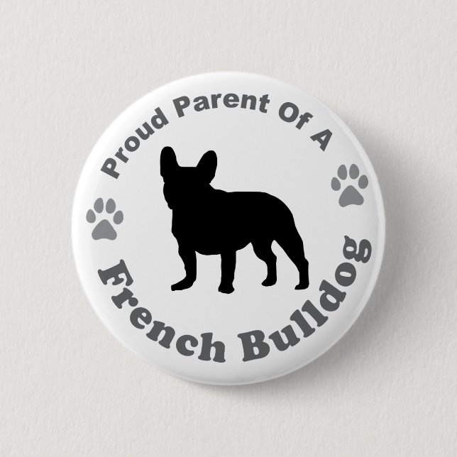 French Bulldog 6 Cm Round Badge (Front)