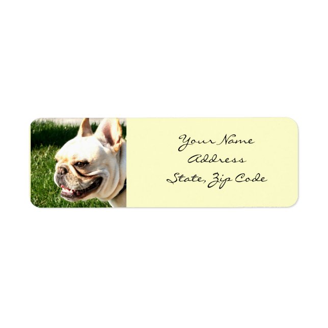 French Bulldog Address Labels (Front)