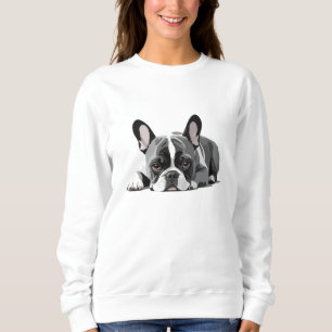 French Bulldog Adorable Cute Animal Sleeping Relax Sweatshirt