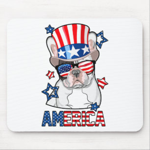French Bulldog America 4th Of July Men Women Frenc Mouse Pad