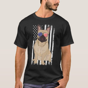 French Bulldog American Flag Patriot Bulldog 4th O T-Shirt