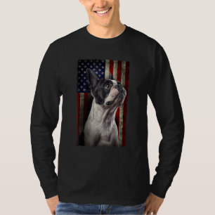 French Bulldog American Flag Usa Patriotic Dog T-Shirt