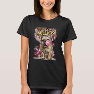 French Bulldog And Candy Frenchie Dog Puppy  Anima T-Shirt