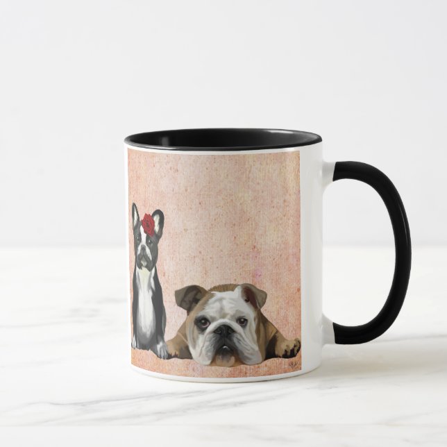 French Bulldog and English Bulldog Mug (Right)
