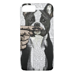 French Bulldog and Finger Moustache Case-Mate iPhone Case