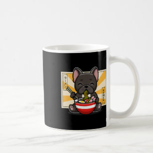 French Bulldog Anime Eating Noodle Coffee Mug