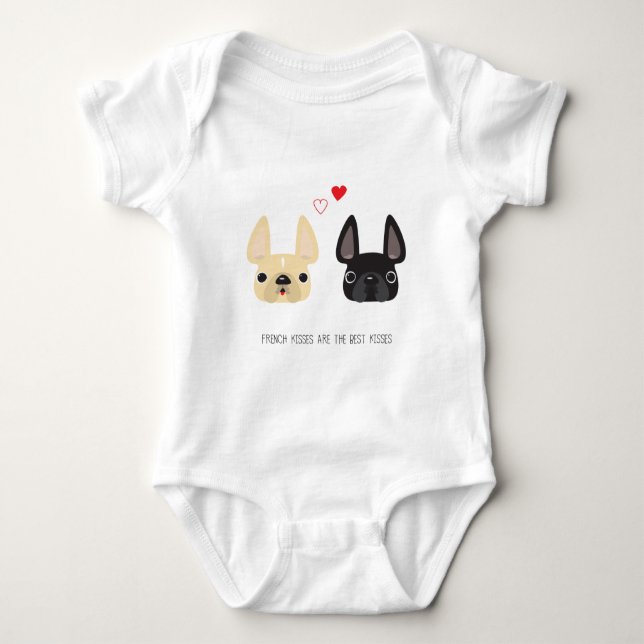 French Bulldog Apparel Baby Bodysuit (Front)