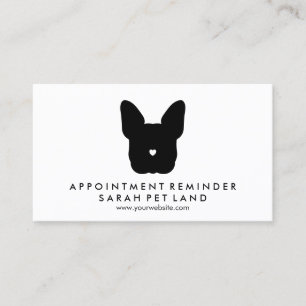 French Bulldog Appointment Reminder Dog Business Card