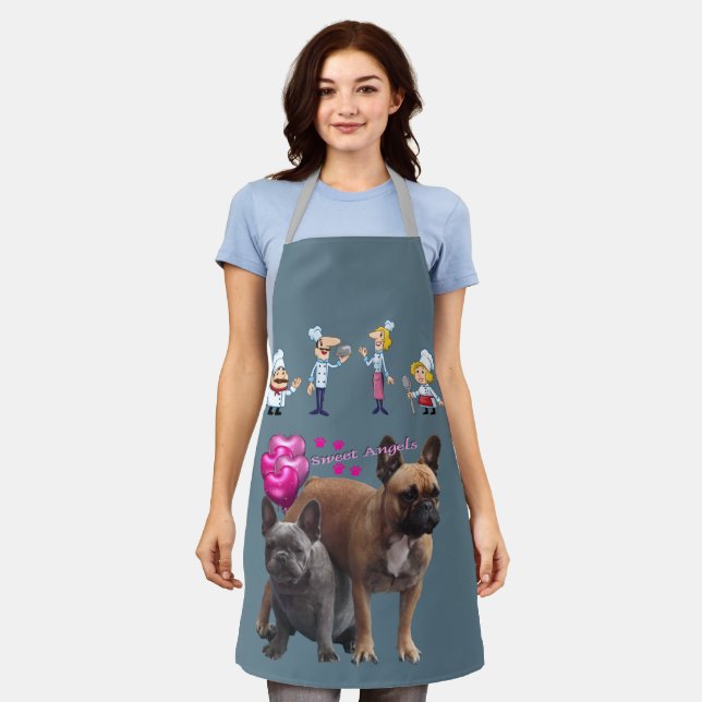 French Bulldog apron (Worn)