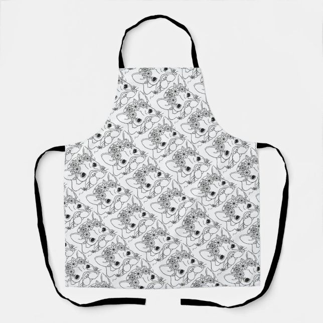 FRENCH BULLDOG APRON ALL-OVER PRINT (Front)