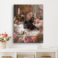 French Bulldog Art | Frenchie in Bathtub Bathroom