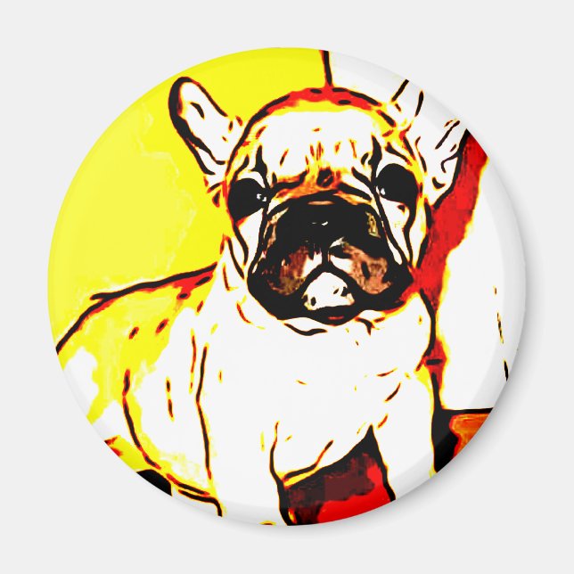 French Bulldog Art Magnet (Front)