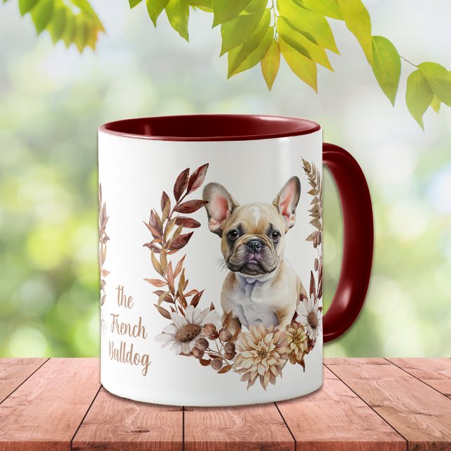 French Bulldog Autumn Wreath Mug (Creator Uploaded)