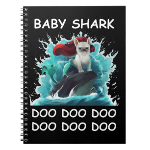 French Bulldog   Baby Shark Doo Doo Doo Notebook