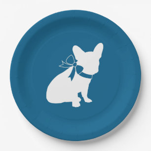 French Bulldog Baby Shower Frenchie Frenchy Paper Plate