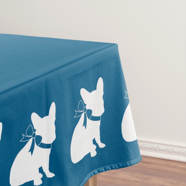 French Bulldog Baby Shower Frenchie Frenchy Tablecloth (In Situ)